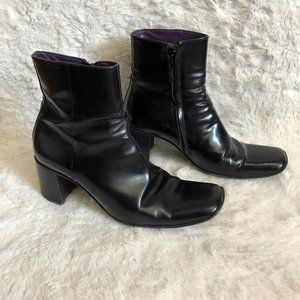 Freelance classic genuine leather soles square toe bootie size 36.5 US 6